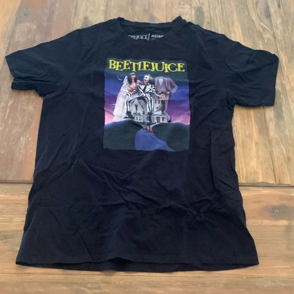 Pull&Bear Tops - Beetle Juice Black Short Sleeve T Shirt